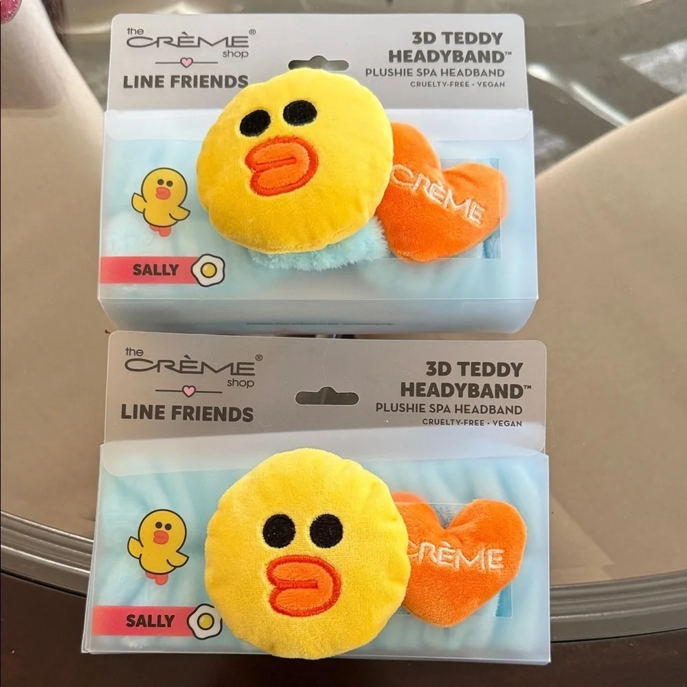 3D Teddy Spa Headband - Yellow and Orange - The Crème Shop *NEW*